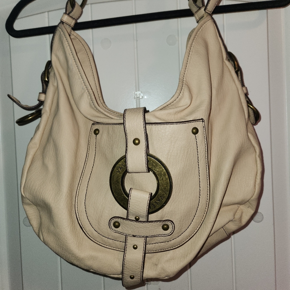 Valentino Vintage Hobo Style Pebble Leather Bag